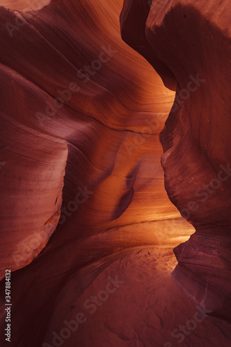 Lower Antelope Canyon  Arizona  US. In the heart of Lower Antelope Calyon