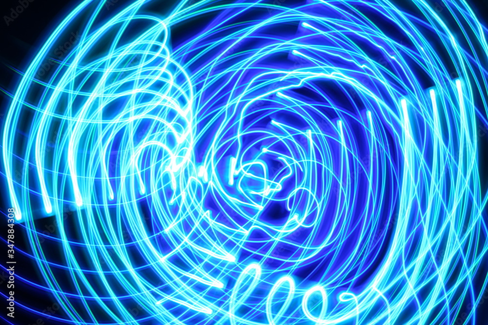 Blue light motion background Blue light motion background