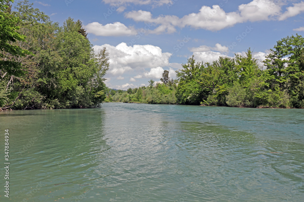 Aare bei Belp, Bern, Schweiz Aare bei Belp, Bern, Schweiz