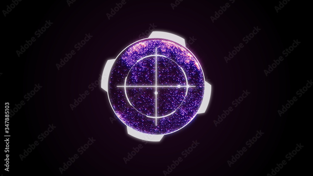 HUD Futuristic Spin Circle Plasma Sphere Protection Illustration Texture.