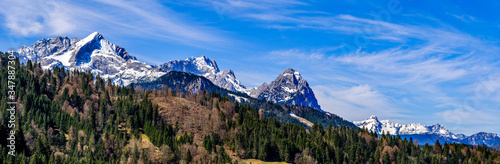 view at the Wamberg mountain - bavaria © fottoo