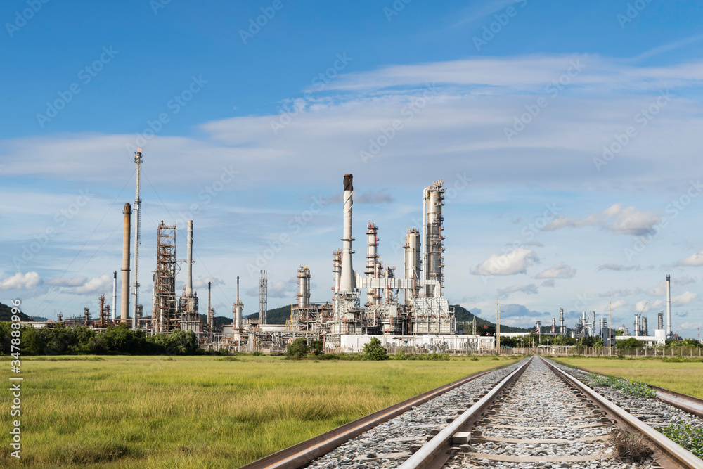 Petrochemical industry power station in afternoon of Thailand