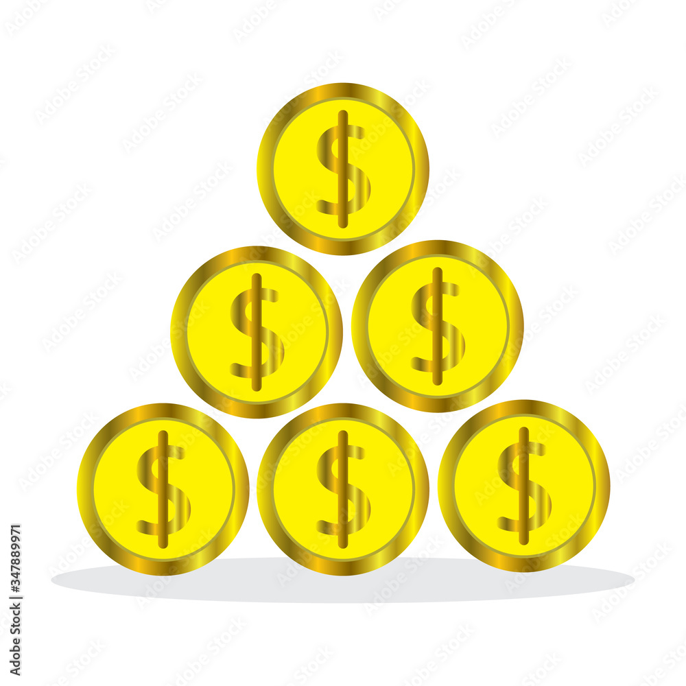 The money illustration element, suitable for presentations, web, business, etc. The money illustration element, suitable for presentations, web, business, etc.