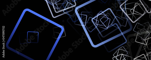 Abstract square panorama background design illustration