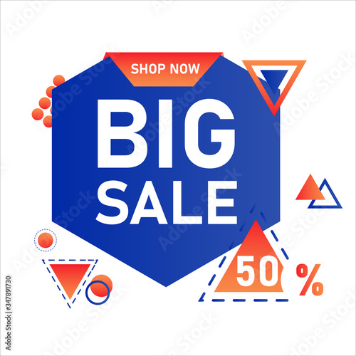 sale banner layout design template. ready use and editable vector banner design. © sekitarief
