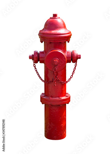 Wallpaper Mural Red fire hydrant isolated on white background. Clipping path include in this image. Torontodigital.ca