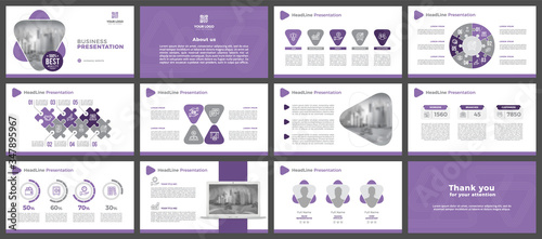 Presentation templates, corporate. Elements of infographics for presentation templates. Annual report, book cover, brochure, layout, leaflet layout template design.