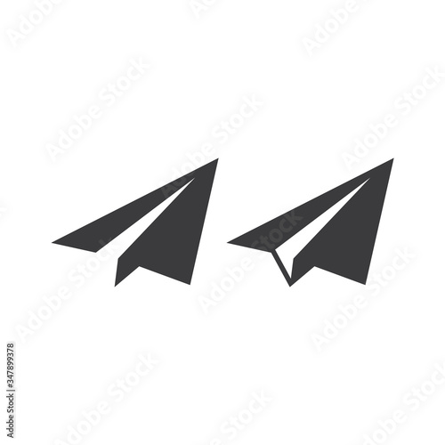 Free Download Paper plane simple black isolated vector icon set. Glyph pictogram. - GFXLoad