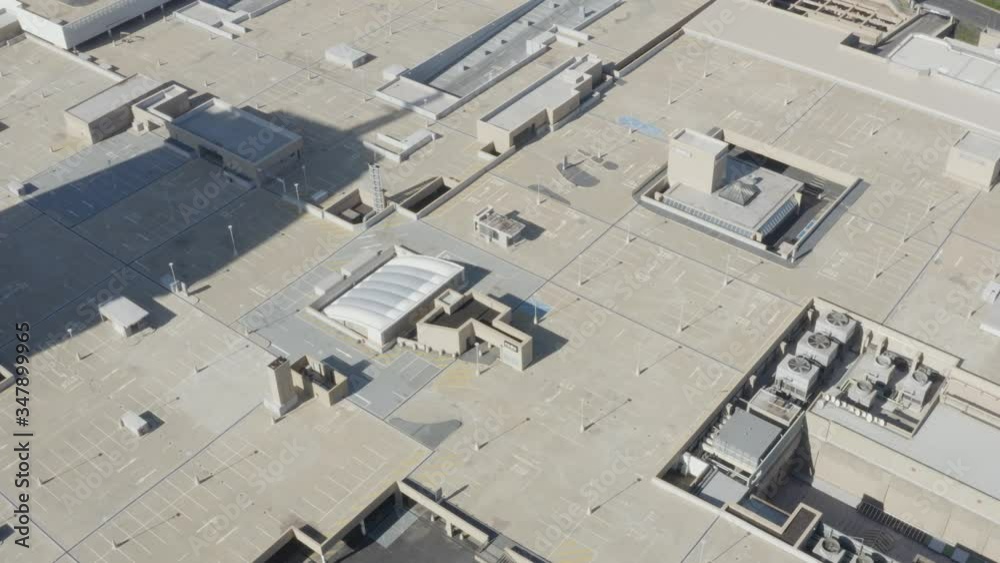 Aerial view of the huge empty parking lot at Sandton City shopping centre during the national lockdown. Aerial view of the huge empty parking lot at Sandton City shopping centre during the national lockdown.