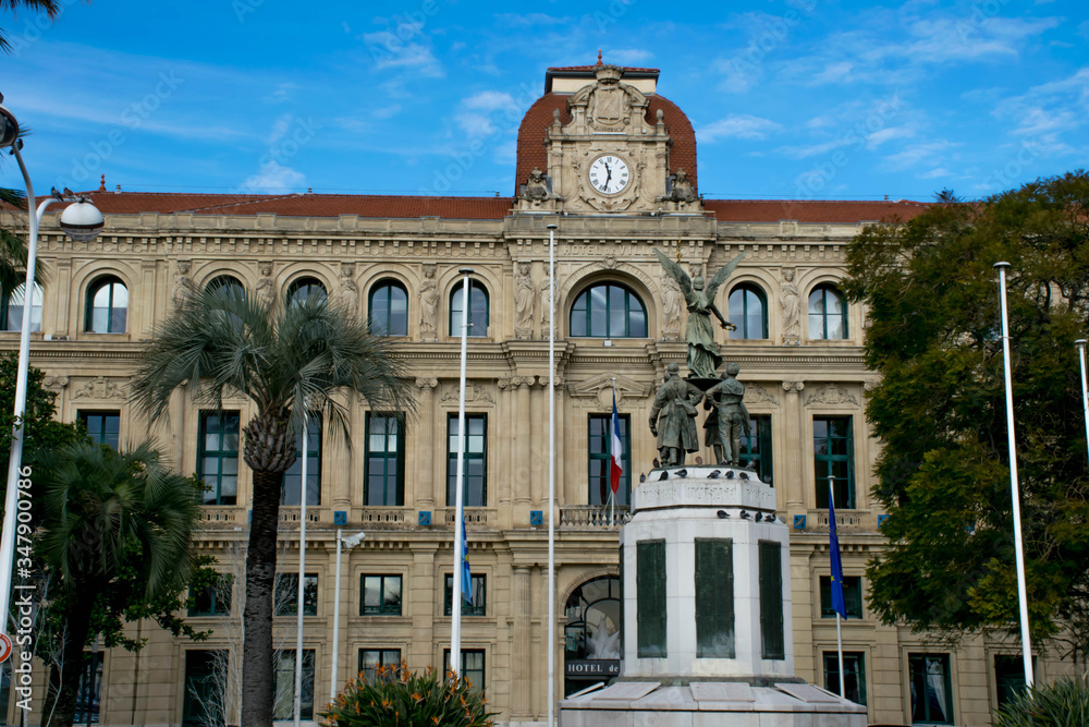 Council building in Cannes, South France