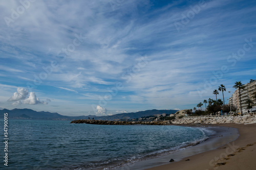 Beach in Cannes  South France