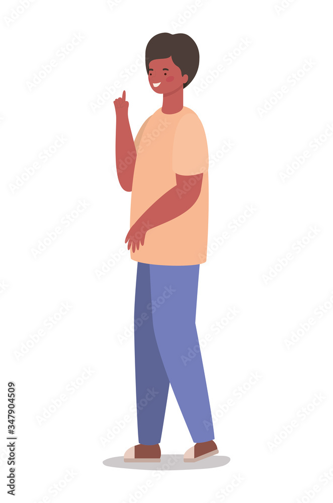 Isolated happy man cartoon vector design Isolated happy man cartoon vector design