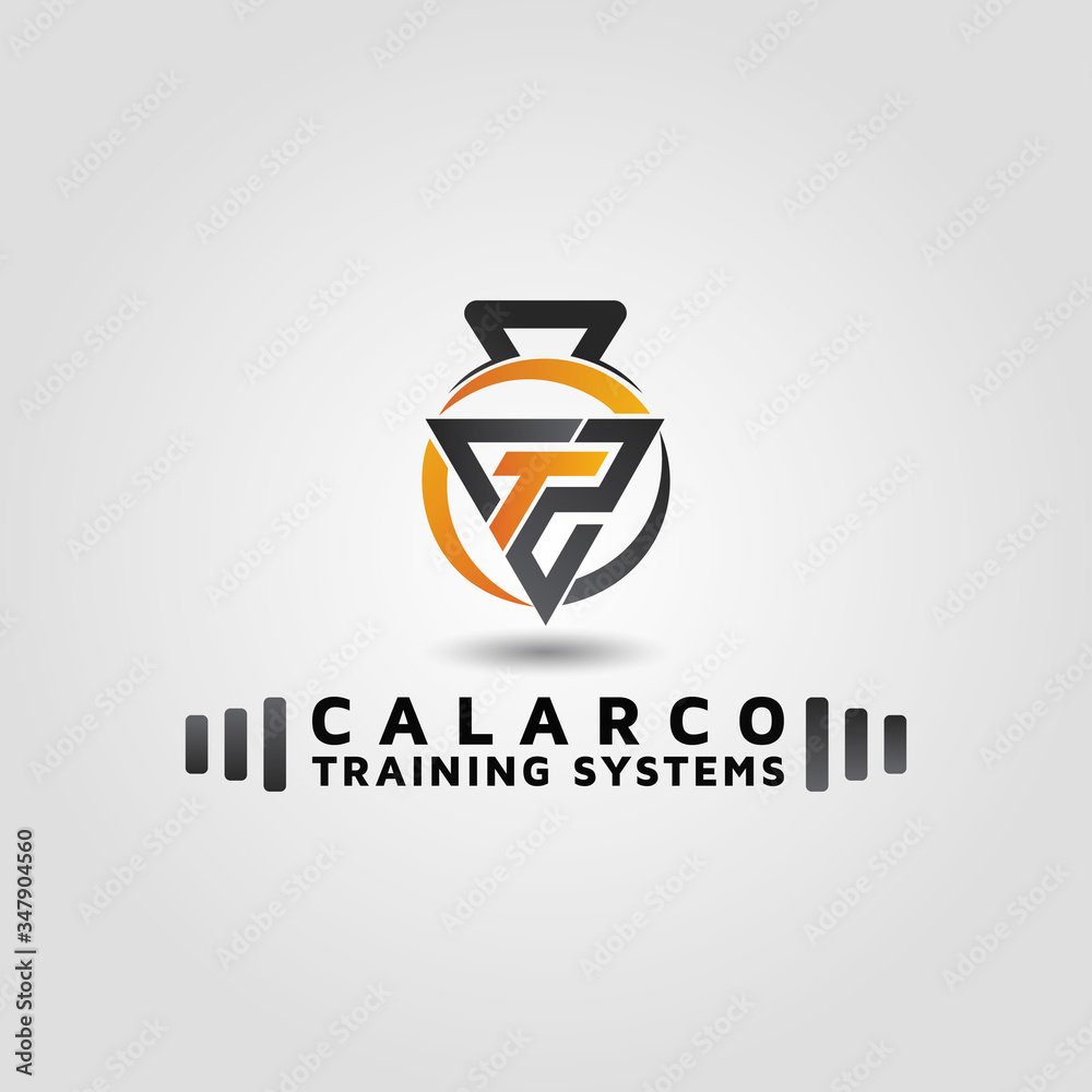 Physical fitness training system bodybuilding letter CTS vector logo design Physical fitness training system bodybuilding letter CTS vector logo design