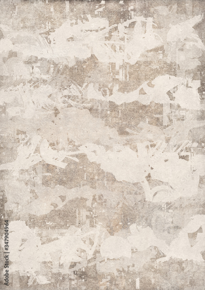 Fototapeta premium Abstract Grunge Background, Drawing Pattern, Old Paper Texture.