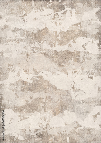 Abstract Grunge Background, Drawing Pattern, Old Paper Texture. © Jumpingsack