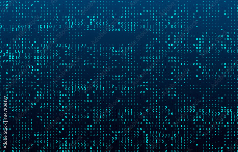 A stream of binary matrix code on the screen. numbers of the computer matrix. A stream of binary matrix code on the screen. numbers of the computer matrix.