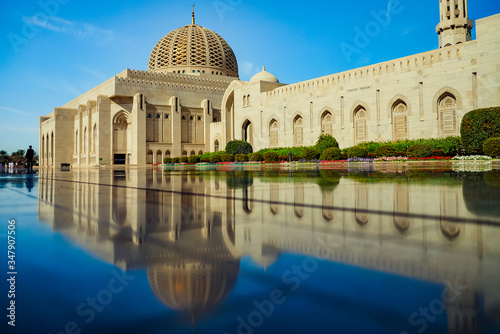 Sultan Qaboos Grand Mosque in Muscat, Oman. photo