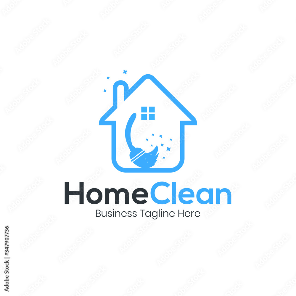 Cleaning Home Logo Icon Design Vector Cleaning Home Logo Icon Design Vector