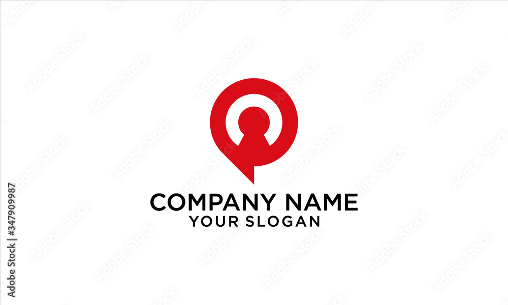 combination of chat and people logo design