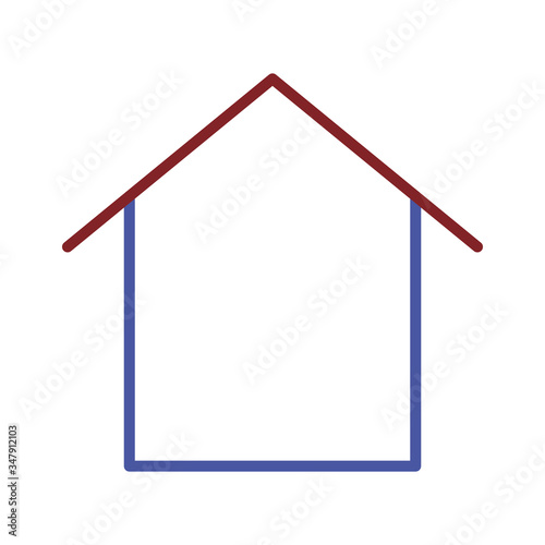 Isolated line house vector design