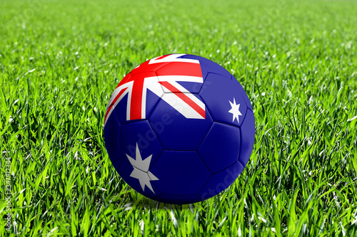 Australia Flag on Soccer Ball