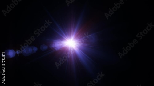Lens Flare Effect,Explosion flash lights optical lens flares transition ,Camera move background.natural lighting 4k 