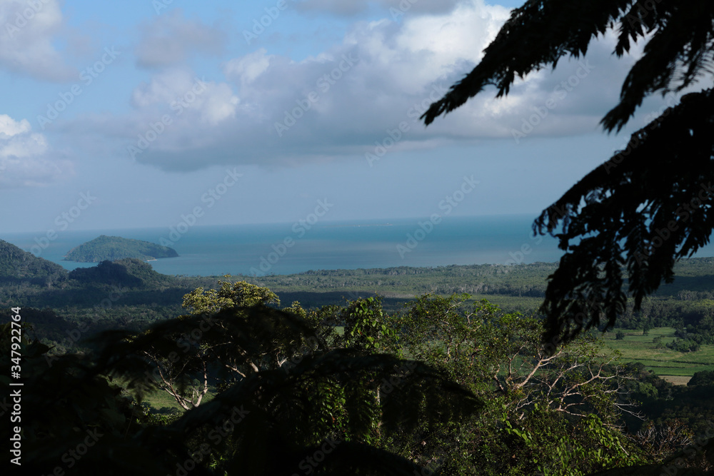 Panoramic view on Cape Tribulation, Queensland, Australia