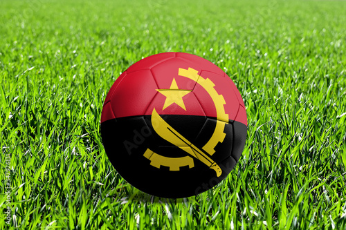Angola Flag on Soccer Ball