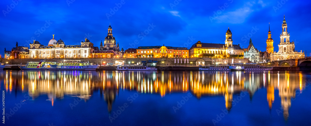 Skyline, Dresden, Sachsen, Deutschland 