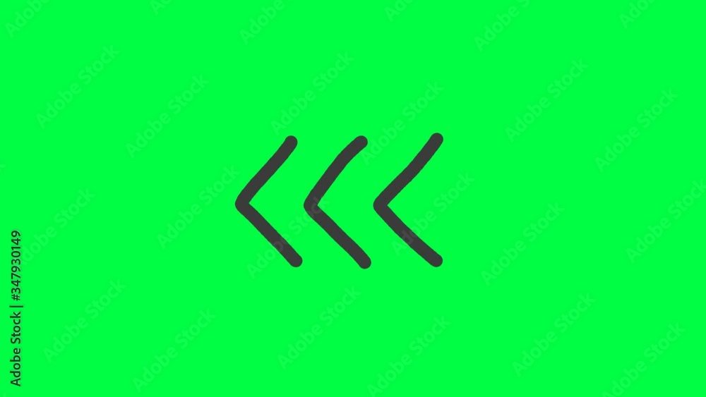 4K. 60 FPS. Animation of arrows sign on green screen background. 4K. 60 FPS. Animation of arrows sign on green screen background.