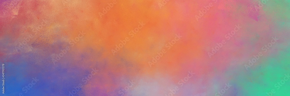 beautiful abstract painting background graphic with indian red, rosy brown and steel blue colors and space for text or image. can be used as postcard or poster