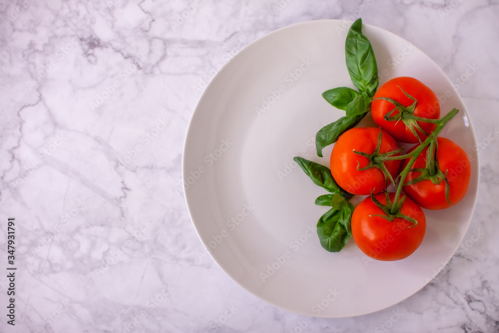 cherry tomatoes on a plate