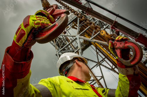 STAVANGER NORWAY OIL RIG WORKER photo