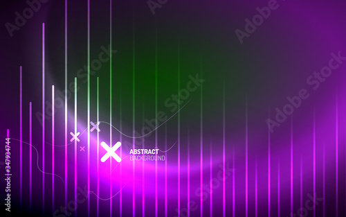 Abstract background - neon line design for Wallpaper, Banner, Background, Card, Book Illustration, landing page