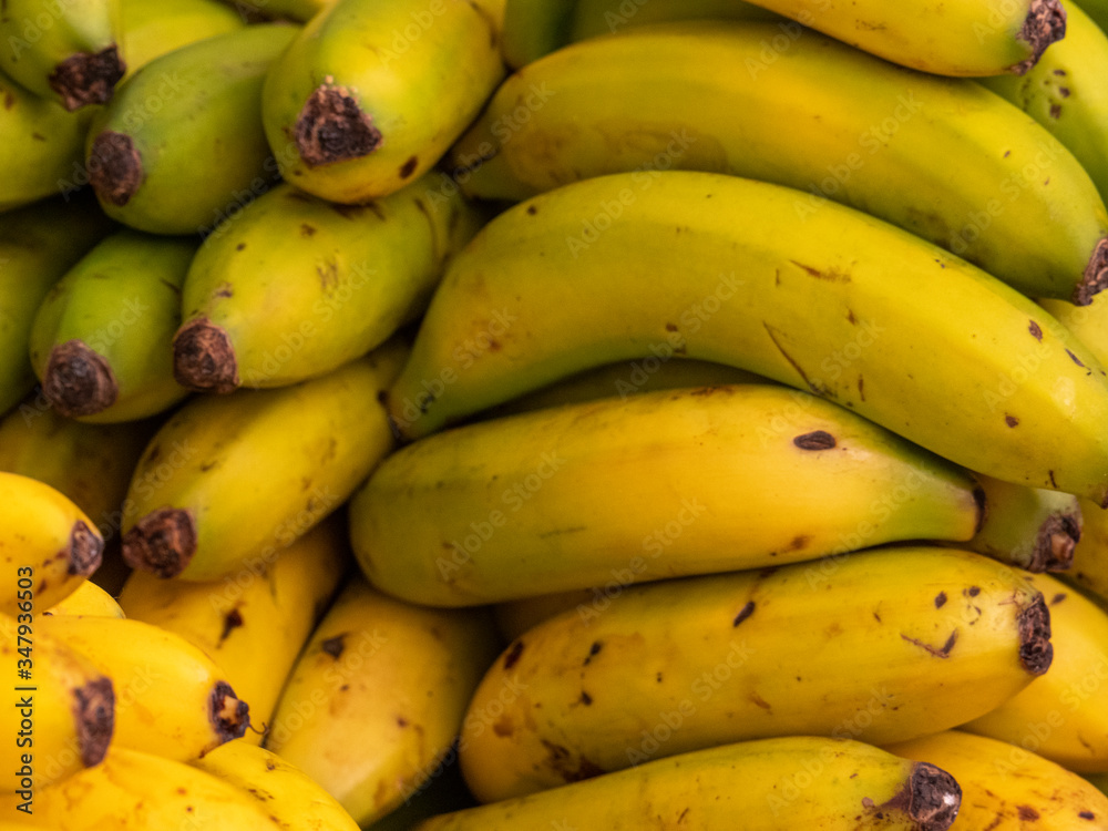 bananas on market