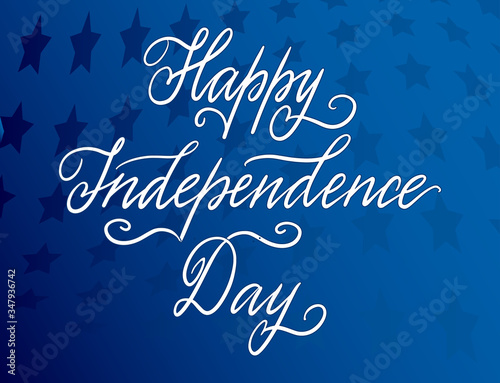 American Independence Day patriotic greeting card