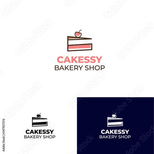 Bakery Shop Logo with style modern for business bread shop , pastry shop, cake shop , patisserie ,home bakery,cupcake shop 