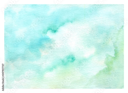 soft green watercolor texture background