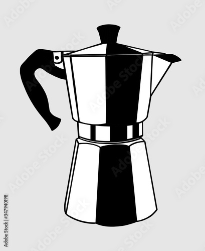 Italian coffee maker or moka pot