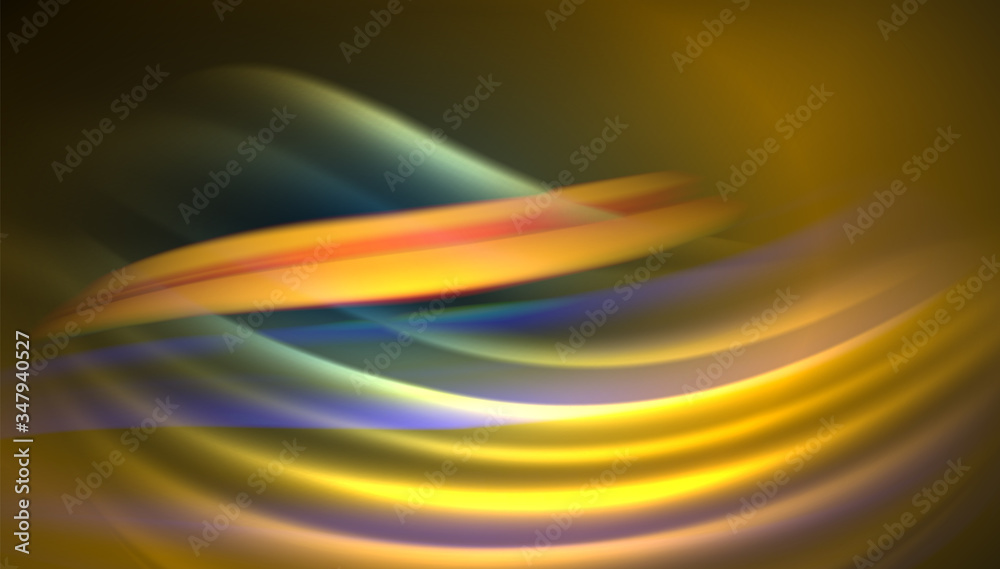 Fototapeta premium Creative fluid wave lines abstract background. Trendy abstract layout template for business or technology presentation, internet poster or web brochure cover, wallpaper