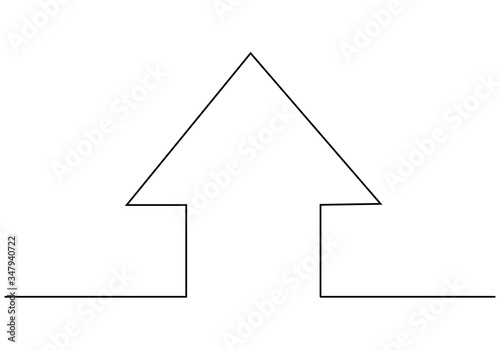 Continuous one line drawing...