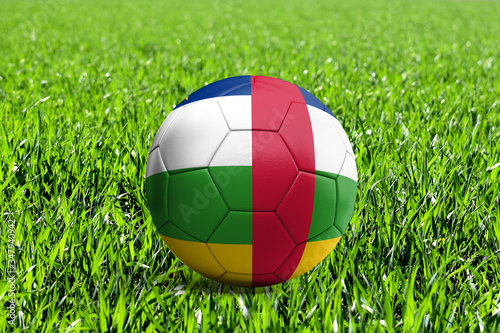 Central African Republic Flag on Soccer Ball