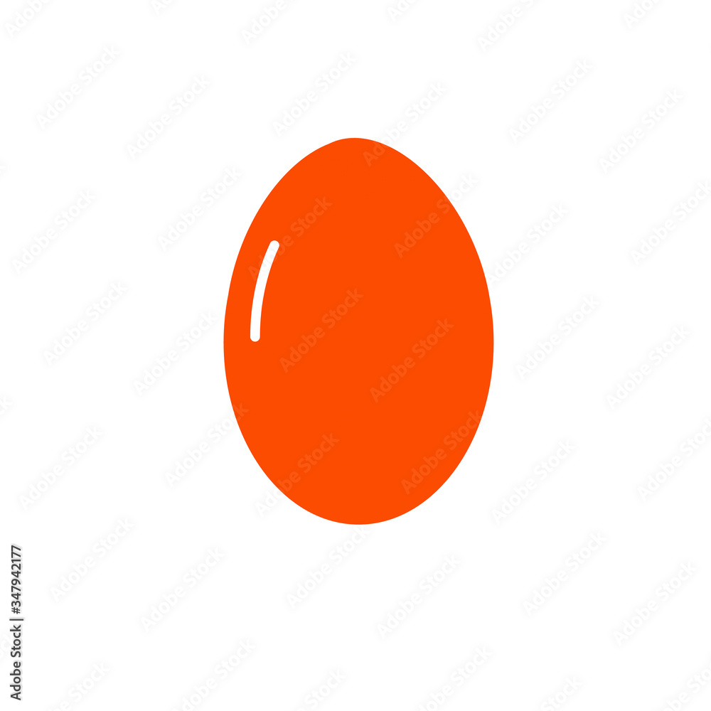 blue easter egg icon on white background. blue easter egg icon on white background.