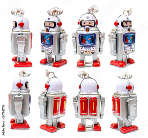 Принти на полотні Vintage tin robot toy