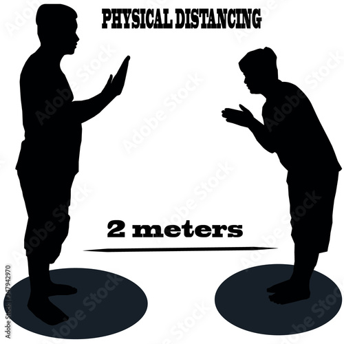 physical distancing 2 meters or 6 feeds