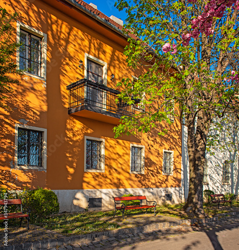 House at Arpad Toth promenade in Budapest, Hungary