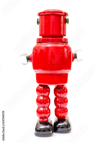 Vintage tin robot toy