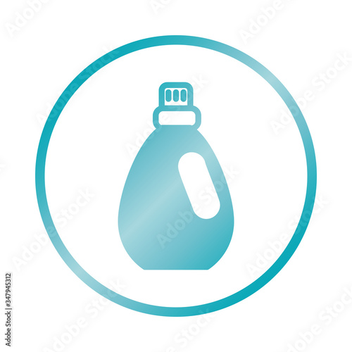 detergent bottle icon, gradient style