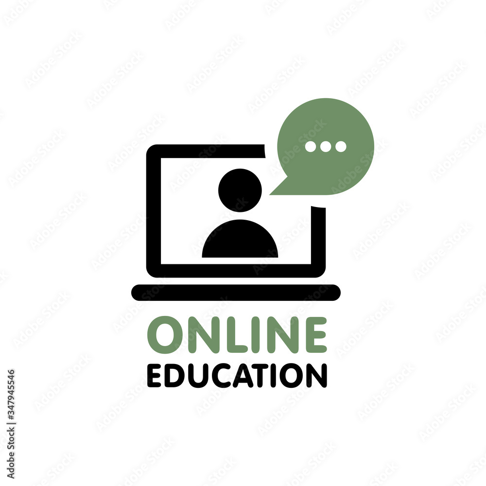 Online education resources vector line icon, online learning courses, distant education, e-learning tutorials Online education resources vector line icon, online learning courses, distant education, e-learning tutorials