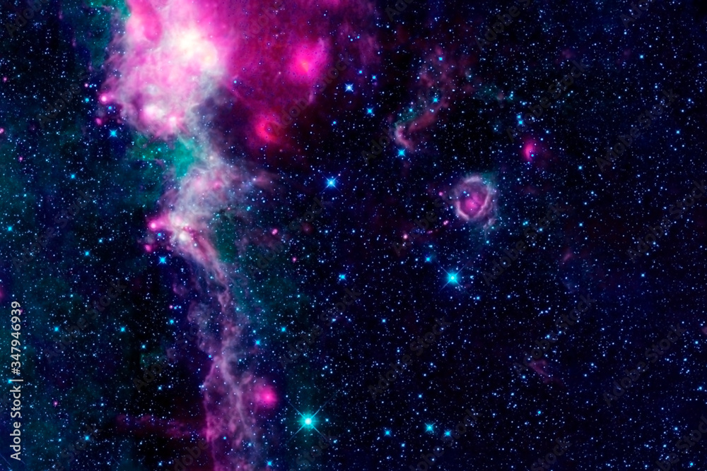 Obraz premium A beautiful galaxy in deep space. Elements of this image were furnished by NASA.